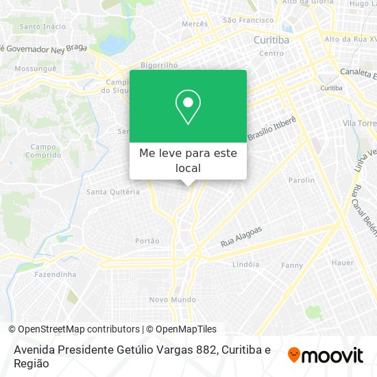 Avenida Presidente Getúlio Vargas 882 mapa