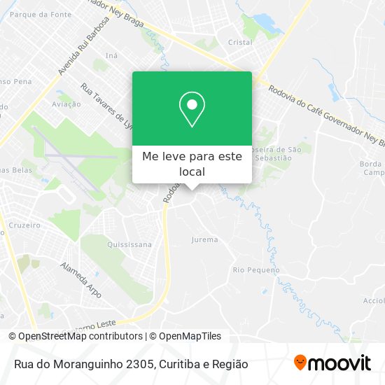 Rua do Moranguinho 2305 mapa
