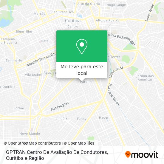 GPTRAN Centro De Avaliação De Condutores mapa