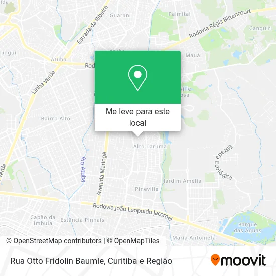 Rua Otto Fridolin Baumle mapa