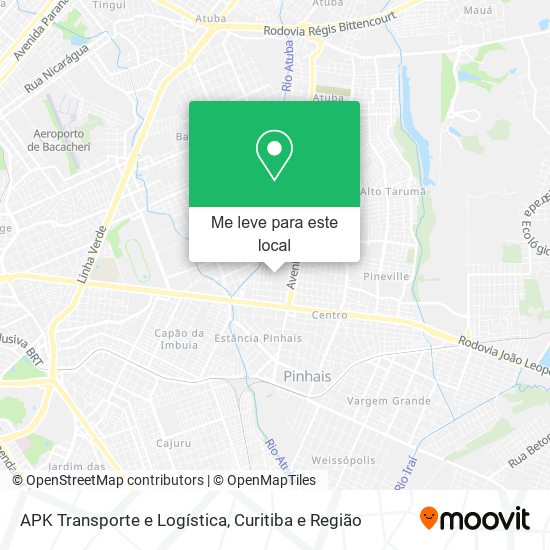 APK Transporte e Logística mapa
