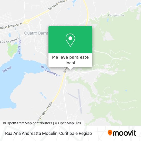 Rua Ana Andreatta Mocelin mapa