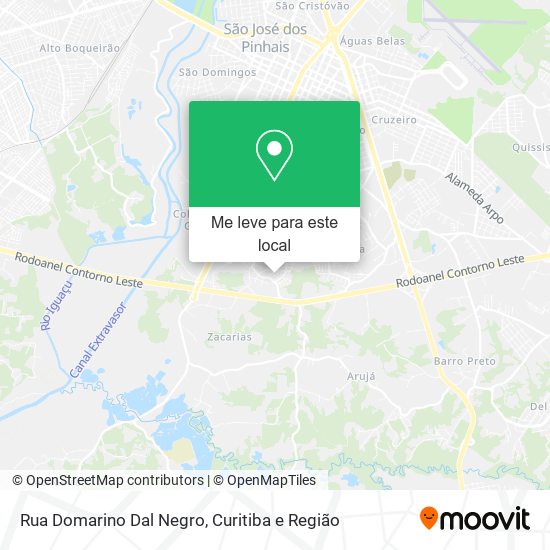 Rua Domarino Dal Negro mapa