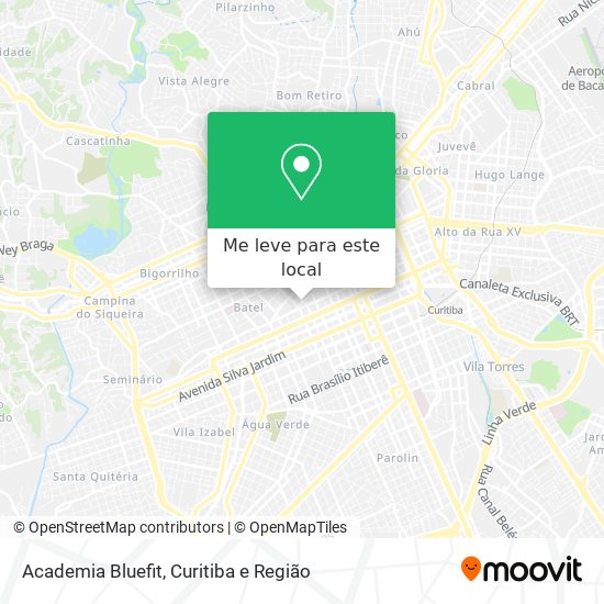 Academia Bluefit mapa