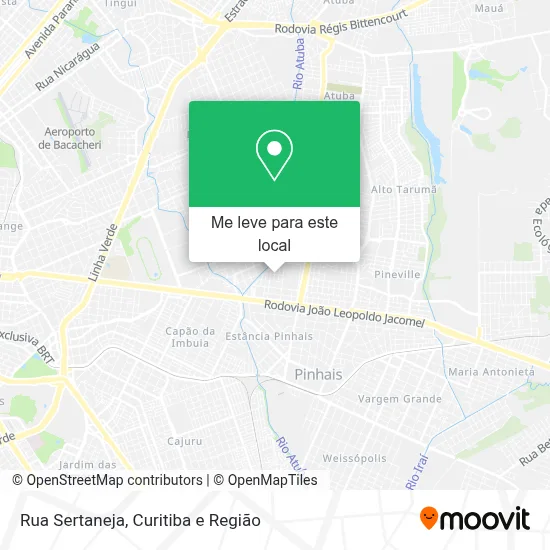 Rua Sertaneja mapa