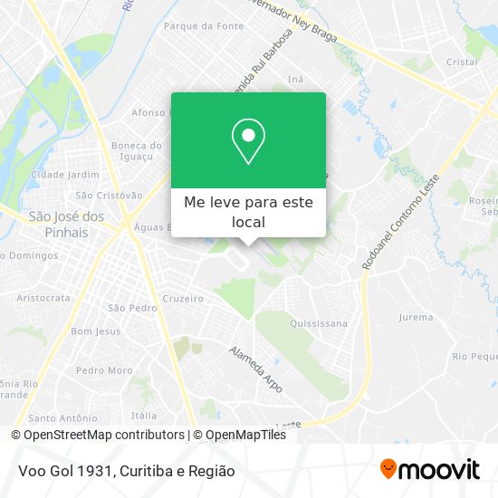 Voo Gol 1931 mapa