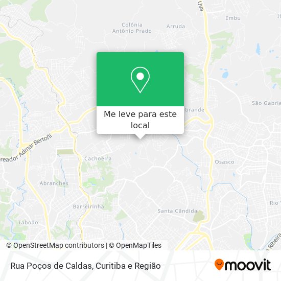 Rua Poços de Caldas mapa