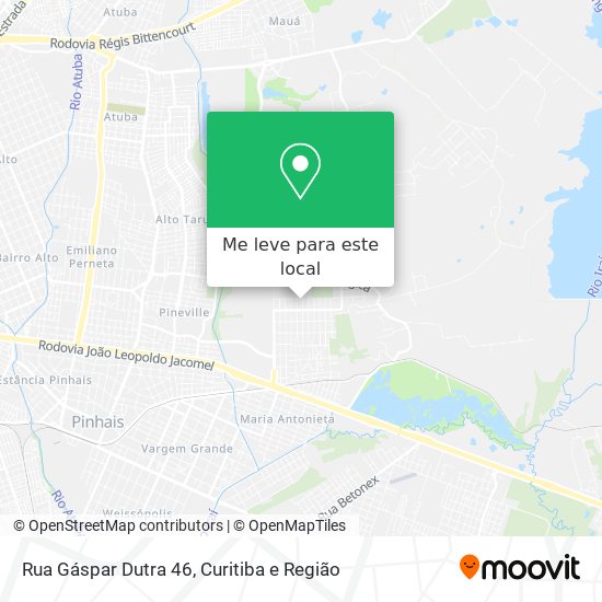 Rua Gáspar Dutra 46 mapa