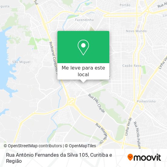 Rua Antônio Fernandes da Silva 105 mapa