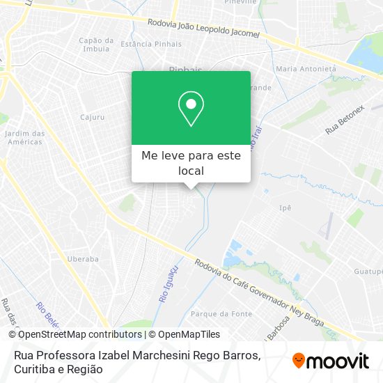 Rua Professora Izabel Marchesini Rego Barros mapa