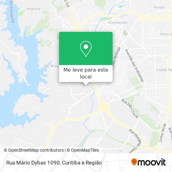 Rua Mário Dybas 1090 mapa