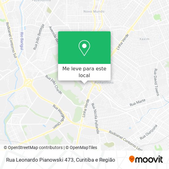 Rua Leonardo Pianowski 473 mapa