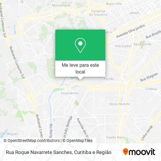 Rua Roque Navarrete Sanches mapa