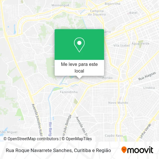 Rua Roque Navarrete Sanches mapa