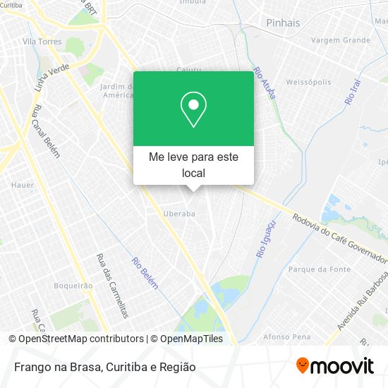 Frango na Brasa mapa