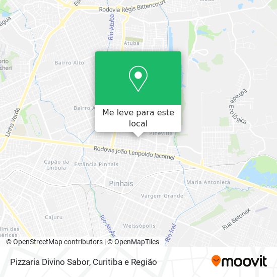 Pizzaria Divino Sabor mapa