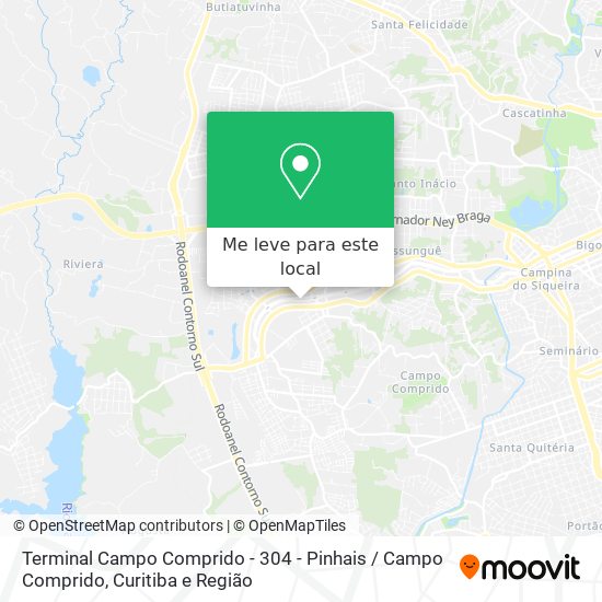 Terminal Campo Comprido - 304 - Pinhais / Campo Comprido mapa