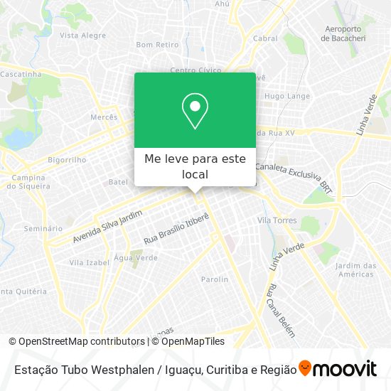 Estação Tubo Westphalen / Iguaçu mapa