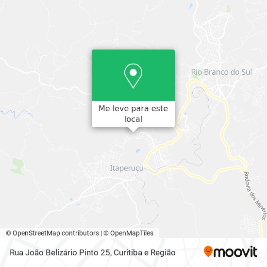 Rua João Belizário Pinto 25 mapa