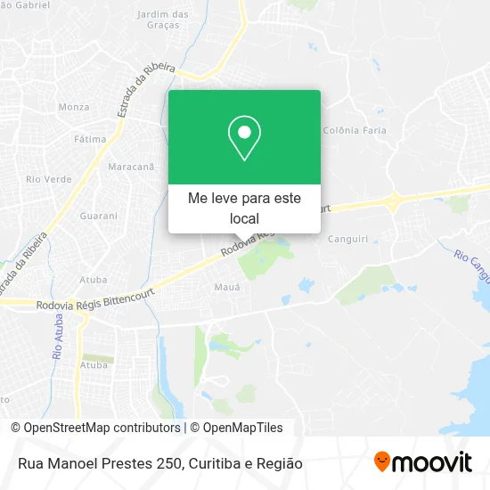 Rua Manoel Prestes 250 mapa