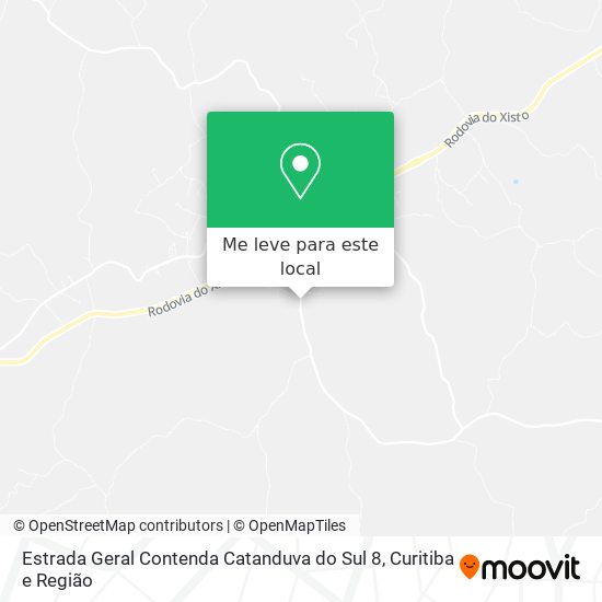 Estrada Geral Contenda Catanduva do Sul 8 mapa