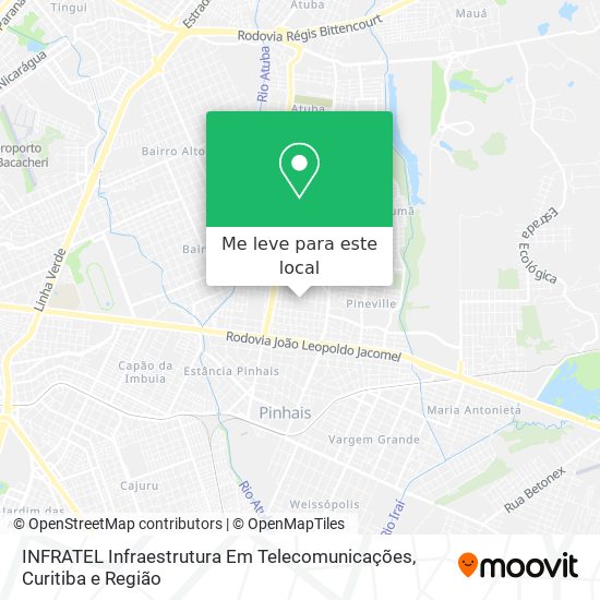 INFRATEL Infraestrutura Em Telecomunicações mapa