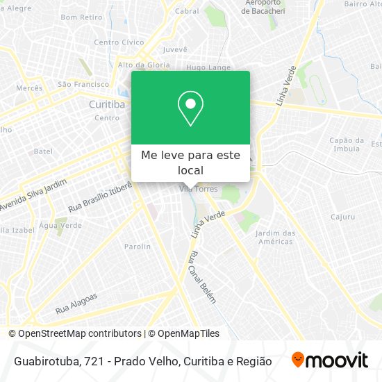 Guabirotuba, 721 - Prado Velho mapa