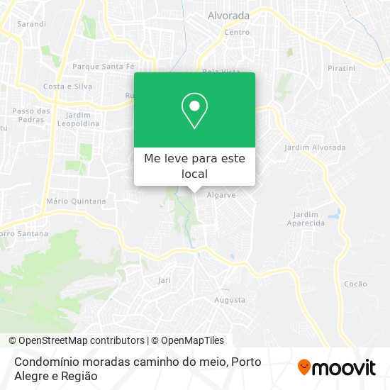 Condomínio moradas caminho do meio mapa