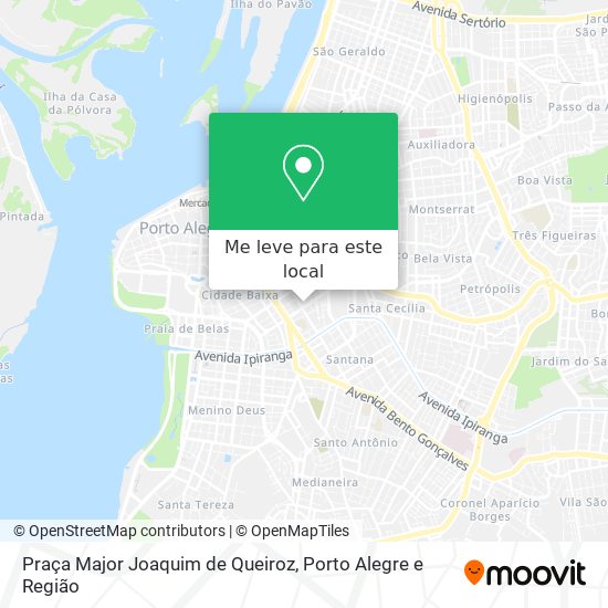 Praça Major Joaquim de Queiroz mapa