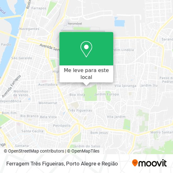 Ferragem Três Figueiras mapa