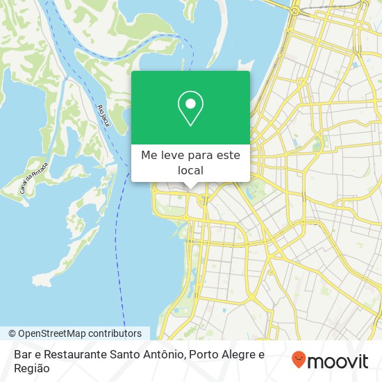 Bar e Restaurante Santo Antônio mapa