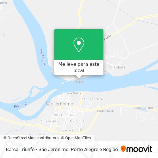Barca Triunfo - São Jerônimo mapa