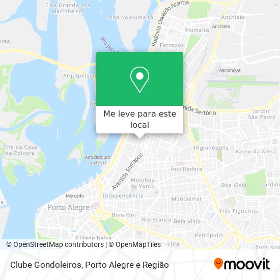 Clube Gondoleiros mapa