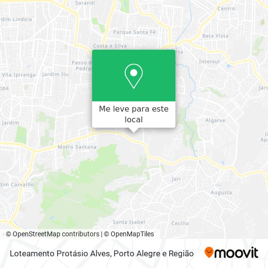 Loteamento Protásio Alves mapa