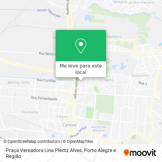 Praça Vereadora Lina Plentz Alves mapa