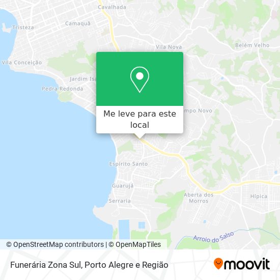 Funerária Zona Sul mapa