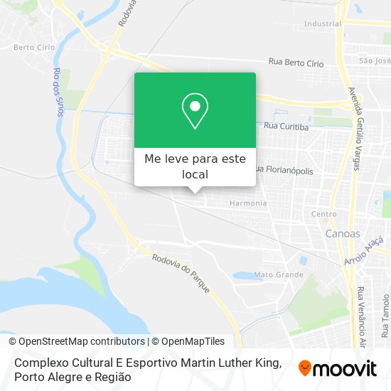 Complexo Cultural E Esportivo Martin Luther King mapa