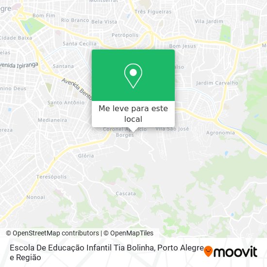 Escola De Educação Infantil Tia Bolinha mapa