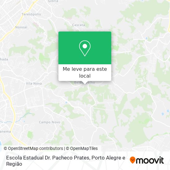 Escola Estadual Dr. Pacheco Prates mapa