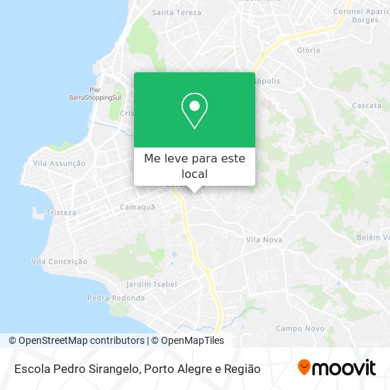 Escola Pedro Sirangelo mapa