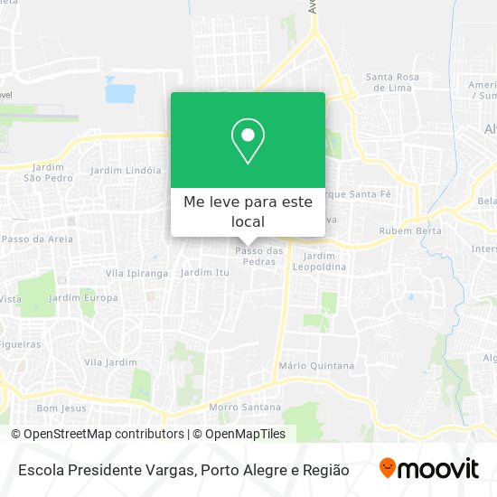 Escola Presidente Vargas mapa