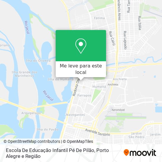 Escola De Educação Infantil Pé De Pilão mapa