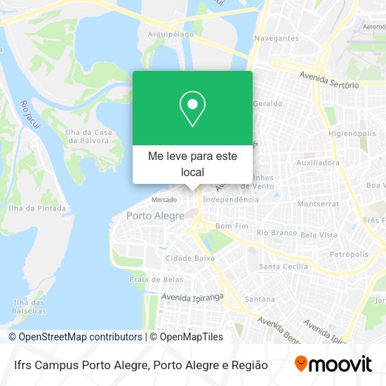 Ifrs Campus Porto Alegre mapa