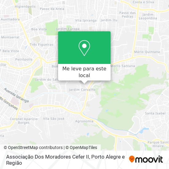 Associação Dos Moradores Cefer II mapa