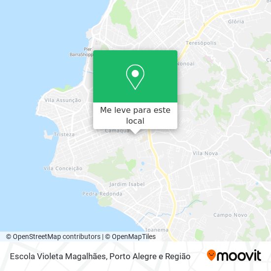 Escola Violeta Magalhães mapa