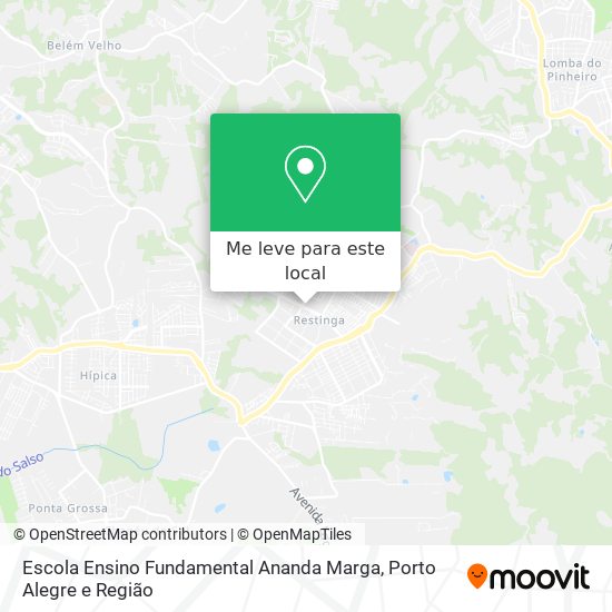 Escola Ensino Fundamental Ananda Marga mapa