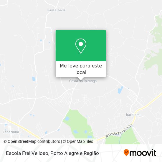 Escola Frei Velloso mapa