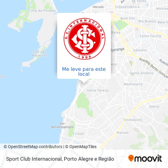 Como chegar até Sport Club Internacional em Porto Alegre de Ônibus ou Metrô?