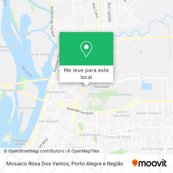 Mosaico Rosa Dos Ventos mapa