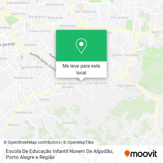 Escola De Educação Infantil Nuvem De Algodão mapa